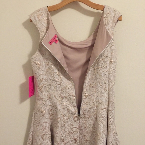 Betsey Johnson Dress Jacquard Fit Flare Textured 8 - Picture 6 of 8